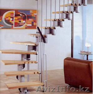 Межэтажная лестница на металлическом каркасе, низкие цены. - Изображение #1, Объявление #357154