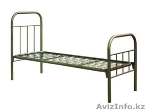 Кровати металлические с ДСП спинками для санаториев, кровати для больниц, дёшево - Изображение #4, Объявление #1415378