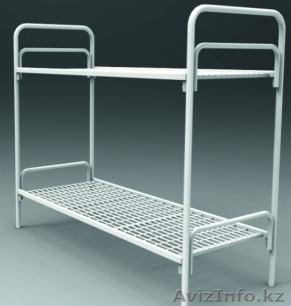 Кровати металлические для бытовок, кровати трёхъярусные для рабочих. оптом - Изображение #4, Объявление #1442453
